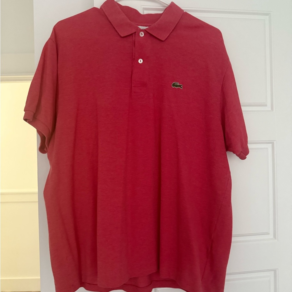 Lacoste Men's Polo Shirt in Rich Red